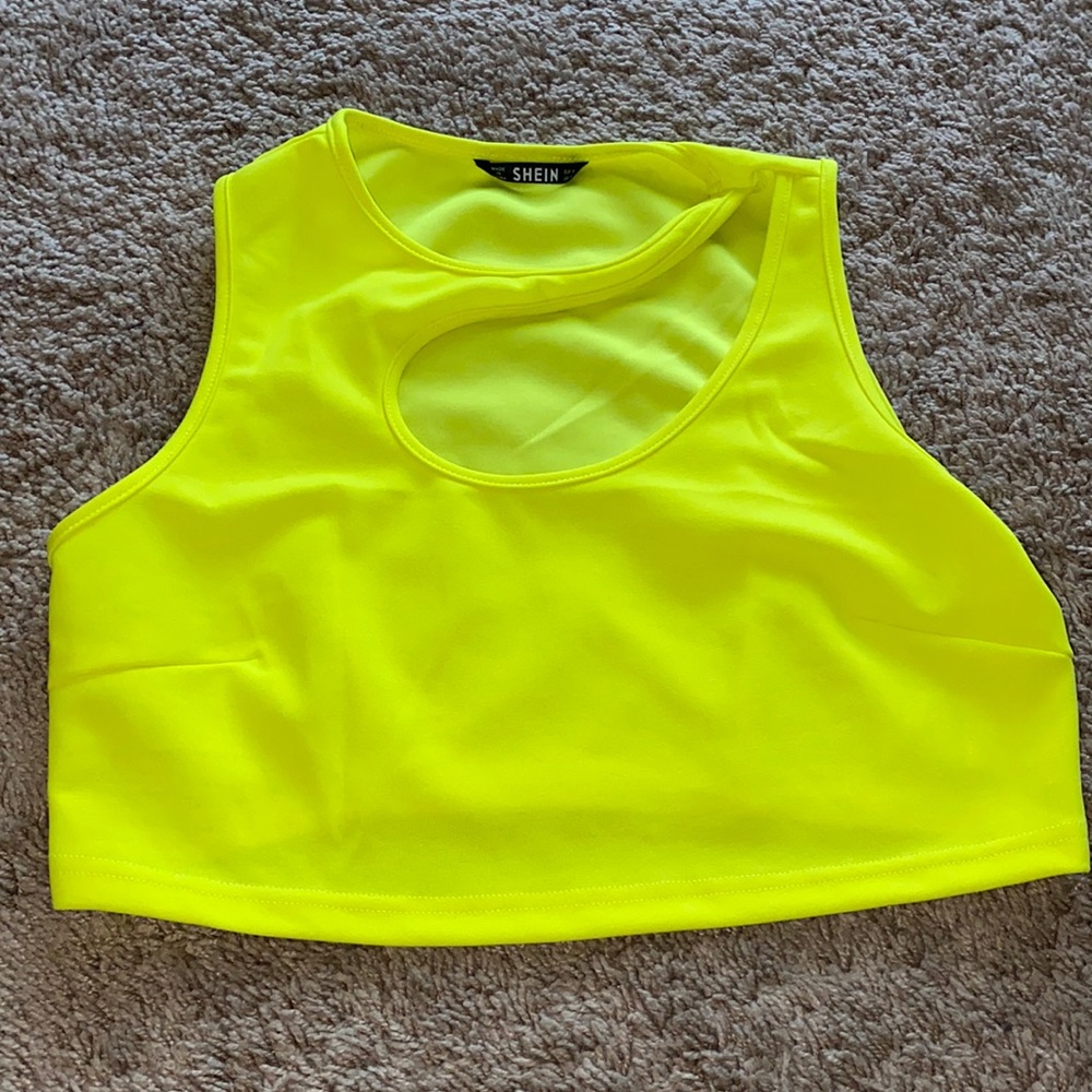 Neon yellow tank top